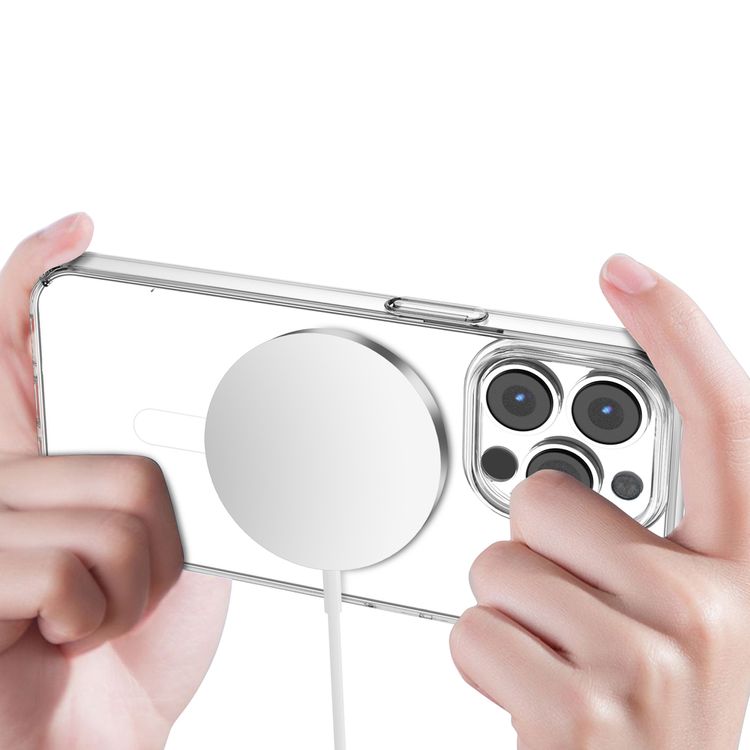 Green Lion MagSafe Delgado Case for iPhone 13 Pro (6.1), Anti Scratch & Anti Fingerprint, Camera Protection, Waterproof, Anti Yellowing, Slim & Clear Design - Clear