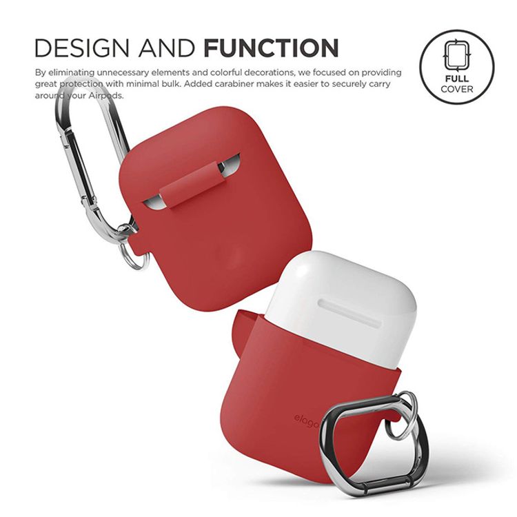 Apple AirPods 1 & 2 Elago Hang Case - Red
