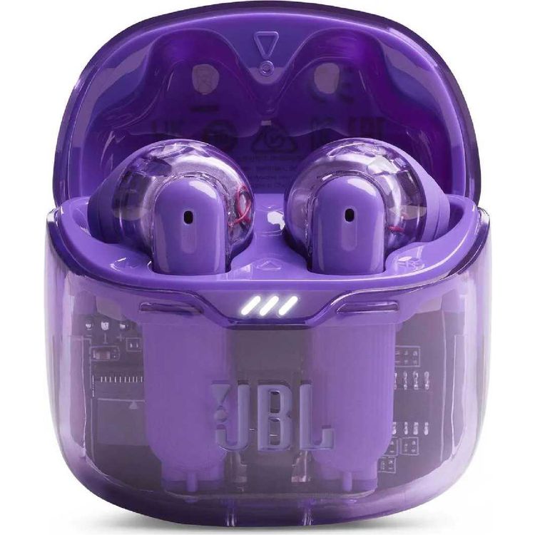 JBL Tune Flex Noise Canceling Earbuds, True Wireless, Smart Ambient, Waterproof, 4.5 Hours Talking Time, Built-in Microphone, Hands Free Calling, Fast Charging - Ghost Purple