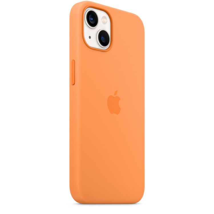 Apple Silicone Case with MagSafe Compatible for iPhone 13 (6.1") – Marigold