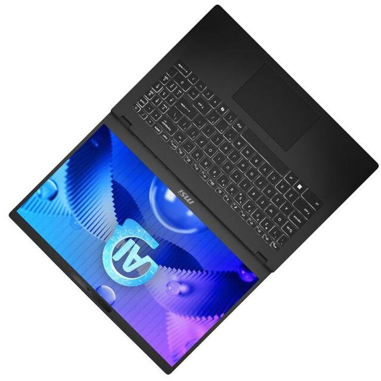 MSI Modern 15 H Ai Laptop - Intel Core Ultra 7 Processor 155H, 16 GB RAM, 512 GB SSD, Intel Arc Graphics, 15.6-Inch FHD, Windows 11 (Arabic/English) - Classic Black 