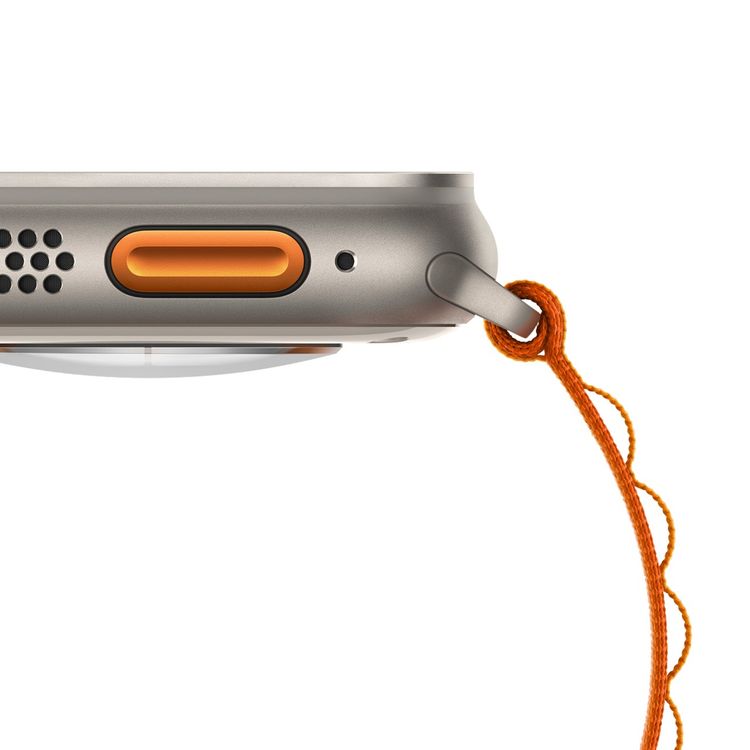 Green Lion Ultra Series High-Strength Watch Strap for Apple Watch 42/44/45/49mm, Polyester Material, Comfortable & Breathable, Ultra-Thin Design - Orange