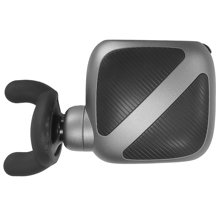 Porodo Lifestyle Pocket-Sized Muscle Relief Massager with Customizable Speed Settings, Quiet Operation Technology, 4 Speed Levels, 15 Minute Auto Shut-Off, 3 Interchangeable Heads  - Gray