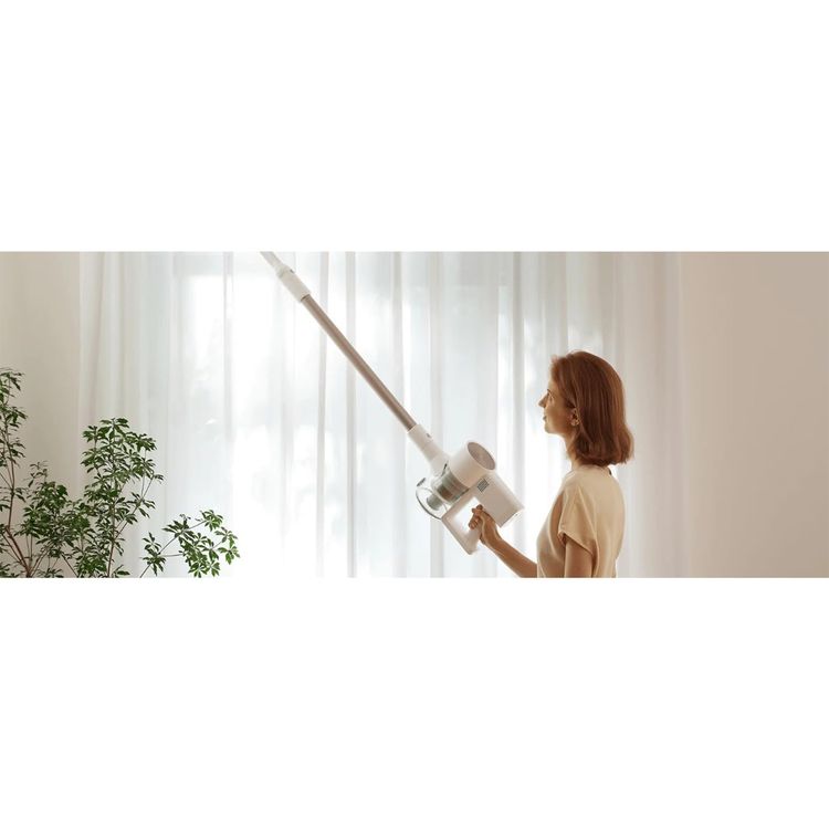 مكنسة شاومي G20 مع ضوء LED للأرضية، بقوة 460 واط، وضغط شفط 25000 باسكال، وسعة حاوية الغبار 600 مل، ووضع توفير الطاقة يصل إلى 60 دقيقة، وفرشاة كهربائية صغيرة، ملحق فوهة 2 في 1 وفوهة كهربائية للأرضية - أبيض