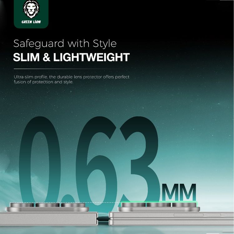 Green Lion Classic Camera Lens for Z Fold 7 with Full Coverage, High Transparency, 9H Hardness, Anti-Scratch Protection, Ultra-Seamless Fit - Gray