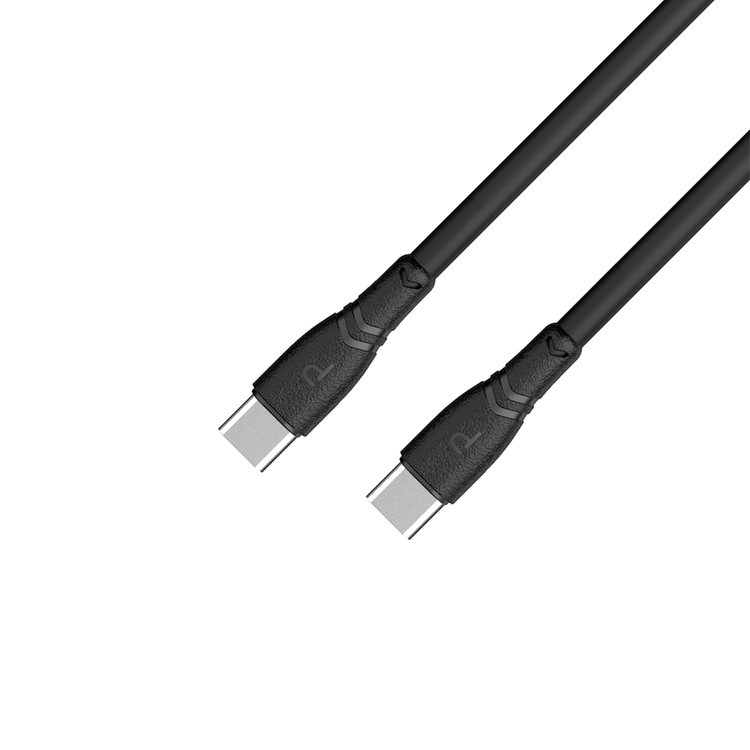 Pawa PVC 60W Data & Quick Charging USB-C to USB-C Cable 1.2m/4ft - Black