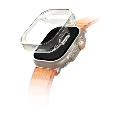 Uniq Garde Hybrid Case with Screen Protection for Apple Watch Ultra - Dove Clear
