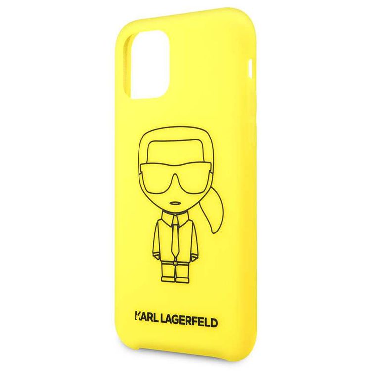 Karl Lagerfeld Ikonik Silicone Case For iPhone 11 Pro Max - Yellow