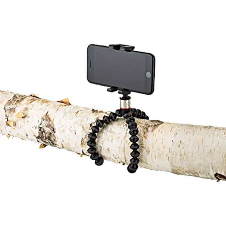 Joby GripTight ONE GorillaPod Stand: Flexible Tripod and Mount for Smartphones from iPhone SE to iPhone 8 Plus, Google Pixel, Samsung Galaxy S8 and More - Black