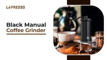 LePresso Handheld Burr Coffee Grinder in UAE | High-Precision Grinding - Black Color | (LPMCGRBK)