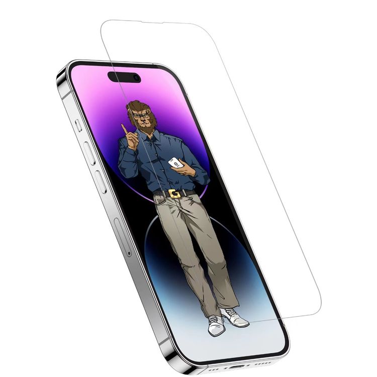 Green Lion 9H Tim Glass Ultra-Slim Full Screen Guard iPhone 14 Pro - Clear