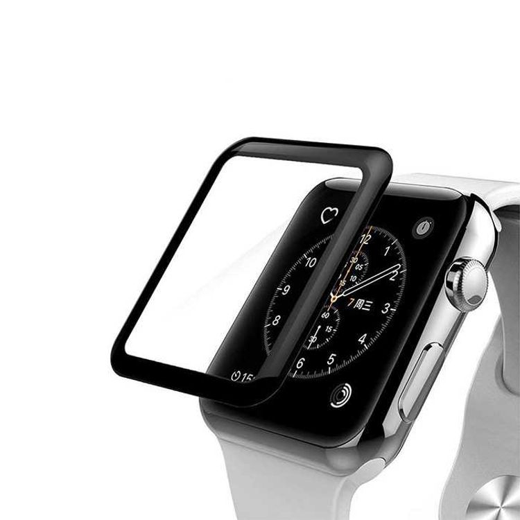 Porodo 3D Curved Tempered Glass Screen Protector 40mm for iWatch - Black