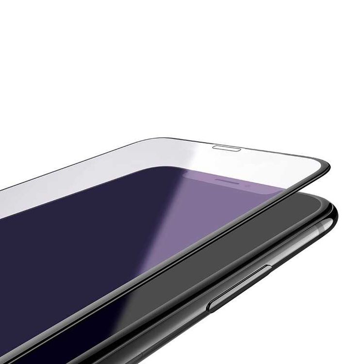 Devia Van Series Full Screen Anti-Blue Ray Tempered Glass for iPhone 6.5 - Black