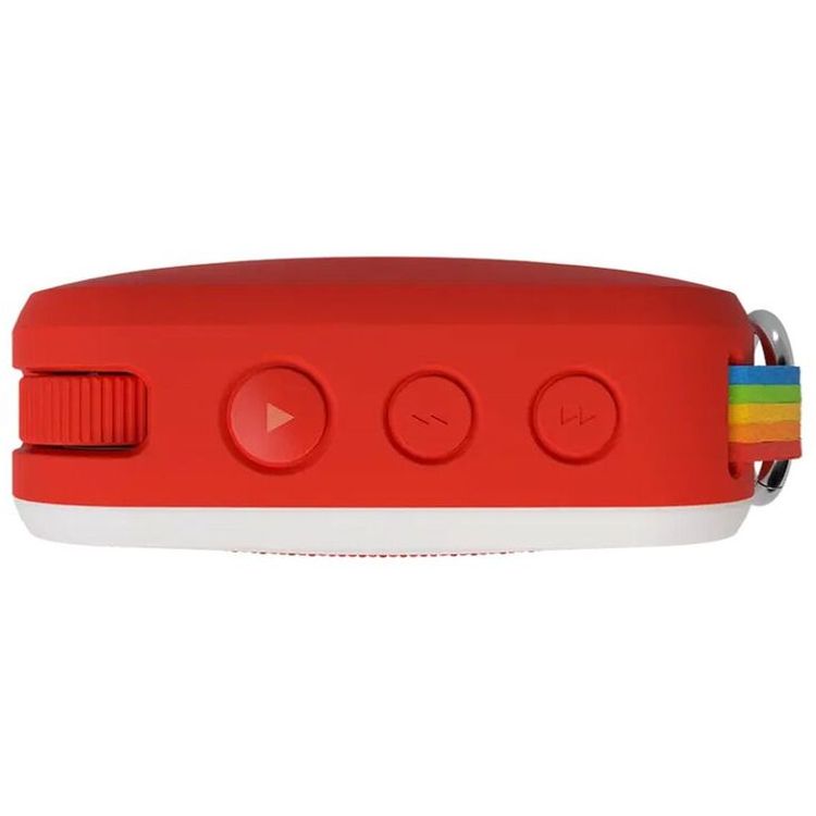 Polaroid P1 Music Player, Up to 10 hours of battery life, 3.5mm auxiliary port, IPX5 waterproof, 2 hours to full charge - Red