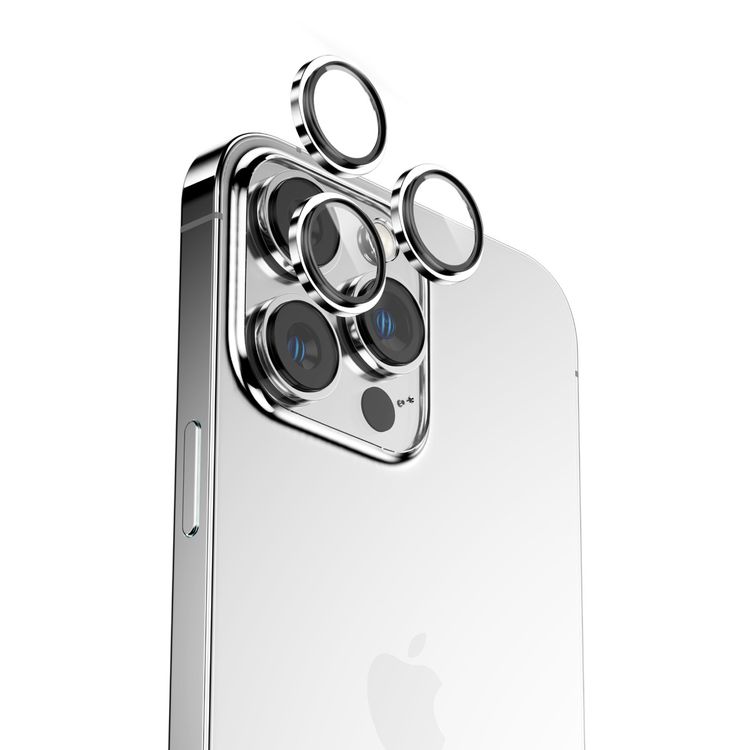 Green Lion HD Plus Camera Lens for iPhone 14 & 14 Plus, Case Friendly, Anti Scratch, Easy Installation, AR Coating, Water Resistant - Silver