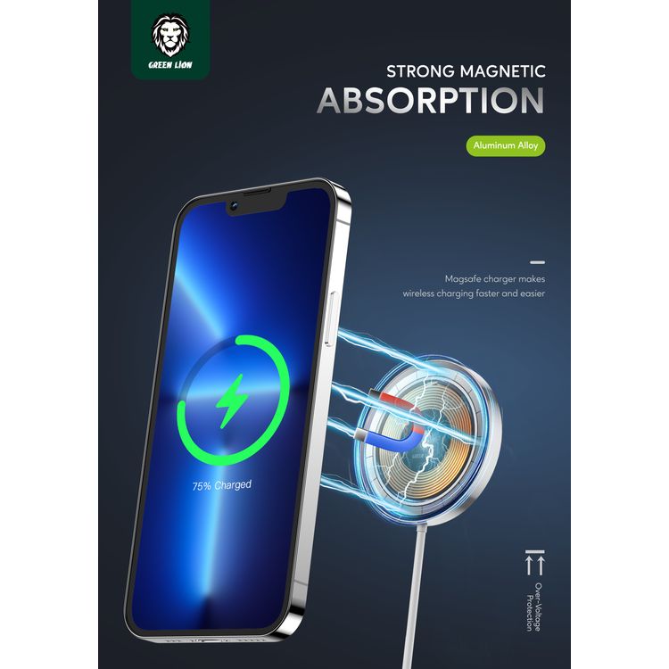 Green Lion Transparent Magnetic Wireless Charger