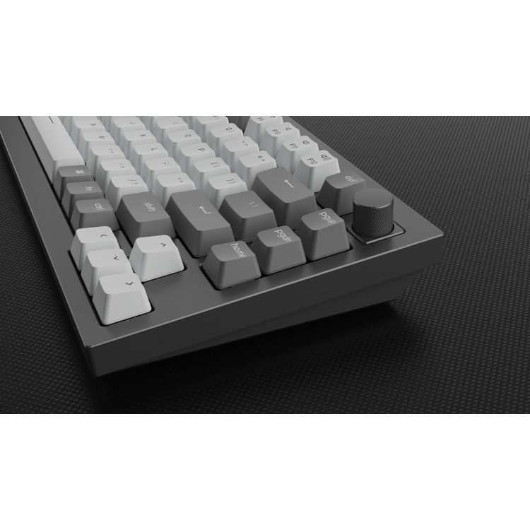 Keychron Q1 QMK Gateron Phantom Mechanical Keyboard with Knob, RGB, Brown Switch &  Custom Hot-swappable | Ergonomic Design Gaming Keyboard - Space Gray