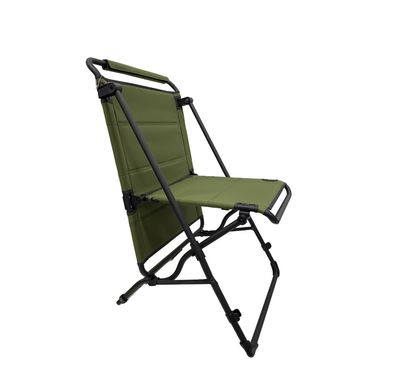 Porodo Dual-Function Foldable Camping Chair & Table, Up to 120kg Chair Load Capacity, Quick Conversion, Easy Setup, Up to 20kg Table Load Capacity, Dual-Purpose Design - Green