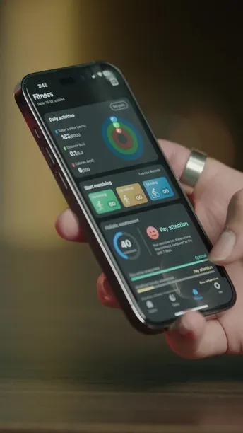 Porodo Wearable Smart Ring Size 11 in KSA| IP68, 4-6 Days - Black | (PD-SRT11-BK)