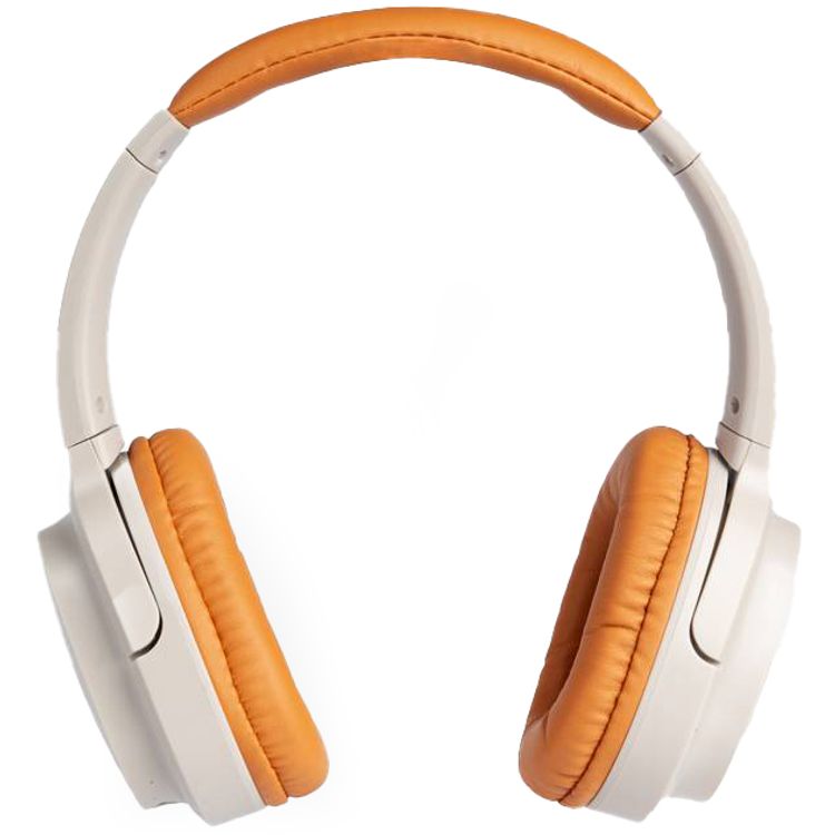 Green Lion SanSiro Wireless Headphones, 300mAh Battery Capacity, 30 Hours Play Time, 2.5 Hours Charging Time, 10m Transmission Distance, Built-in Microphone, Lightweight, AUX Port - Beige
