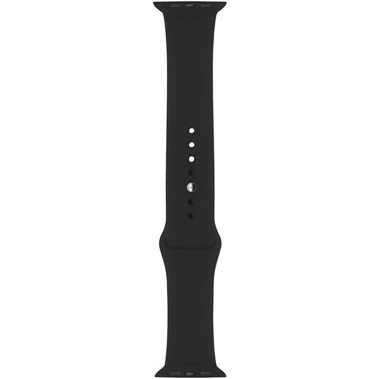Porodo iGuard Silicone Watch Band Compatible for Apple Watch 38/ 40/ 41mm -Black