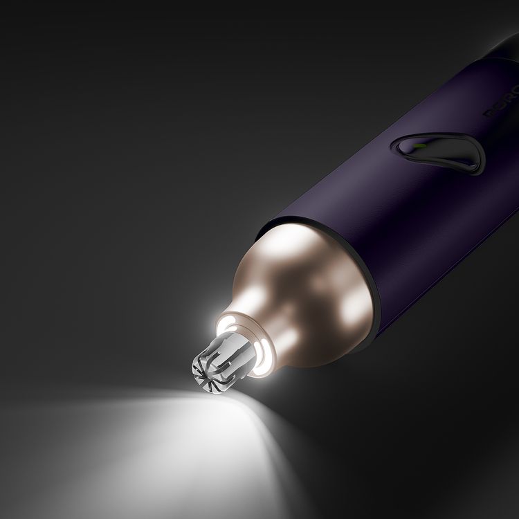 Porodo 2-in-1 Multifunctional Electric Shaver, 50 Minutes Working Time, 5500RPM Motor Speed, Quiet Operation, Built-in Light Function, Powerful Motor, 200mAh Battery, USB-C Charging Port - Violet