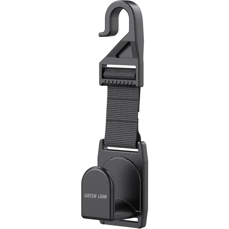 Green Lion Car Headrest Hook Organizer with 24mm Hook Slot, 5kg Load Capacity, Instant Installation, Universal Fit, Clutter-Free Car, Safe & Stable Design, ABS + PP Material - Black