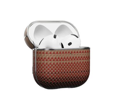 حافظة مغناطيسية من الأراميد من PITAKA لـ AirPods 4 - لون غروب الشمس