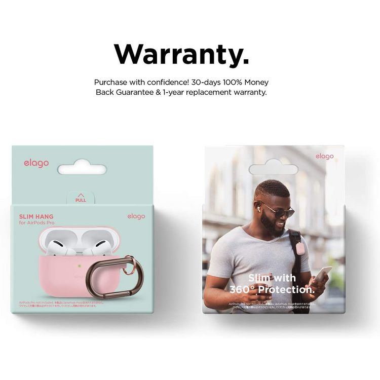 Elago Slim Hang Case for Apple Airpods Pro - Lovely Pink