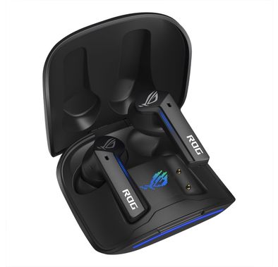 ASUS ROG Cetra True Wireless Earbuds with Active Noise Cancellation, Up to 5.5 Hours Battery Life, Bluetooth Version 5.0, Wireless & Type-C Charging, 60cm Charging Cable, RGB Lights, Built-in Microphone, Hybrid Multipoint - Black