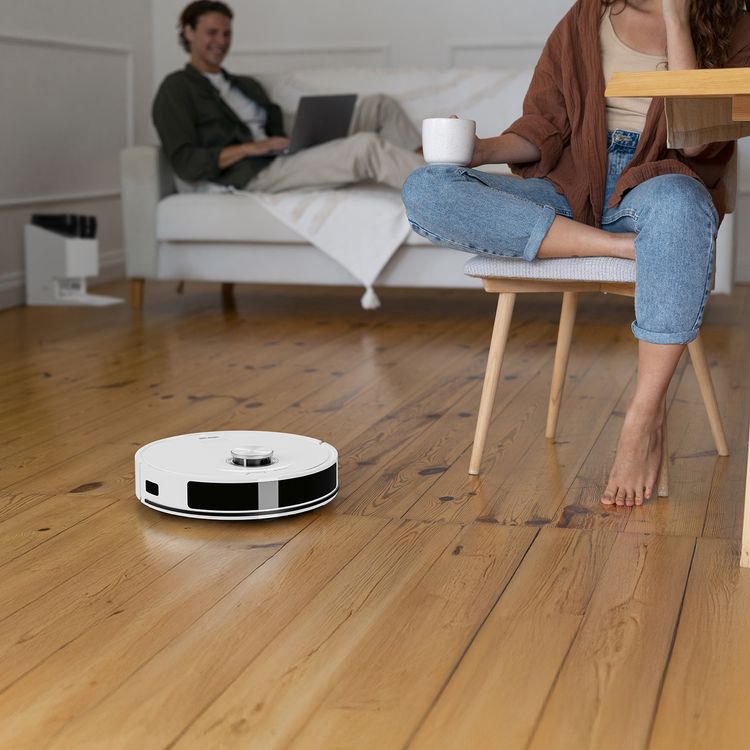 مكنسة الروبوت الخضراء ليون ألترا فاك بتنظيف فائق بقوة شفط 8000 باسكال، محطة شاملة الكل، 6 أوضاع تنظيف، 5 خرائط ذكية، تنظيف ذاتي، تصريف تلقائي للغبار، تنقل LiDAR، تجنب العقبات، التحكم الصوتي، اكتشاف ذكي لمنطقة عدم الذهاب - بيضاء.