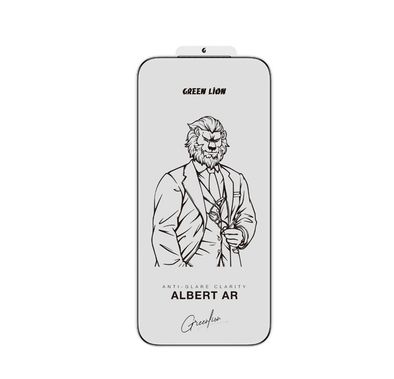 Green Lion Albert AR Screen Protector for iPhone 17 Pro Max, Crystal Clear, 9H Diamond Hardness, Seamless Edge Fit, Anti-Dust, Anti-Fingerprint, Sensitive Touch, Extremely Durable - Clear
