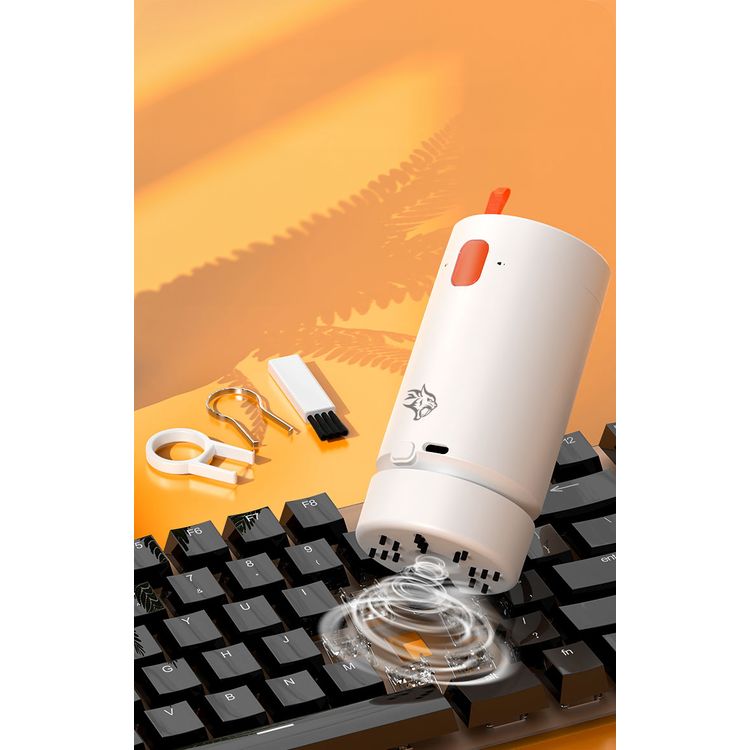 مجموعة تنظيف بورودو للألعاب 21 في 1 مع مكنسة كهربائية ومنفاخ، بقوة 1.5 وات، سهلة السفر، متعددة الأغراض، سعة بطارية 600 مللي أمبير، تصميم خفيف الوزن وصغير الحجم، محمولة، مجموعة تنظيف عميق لسماعات الأذن ولوحة المفاتيح والشاشة والكمبيوتر اللوحي والساعة الذكية - أبيض