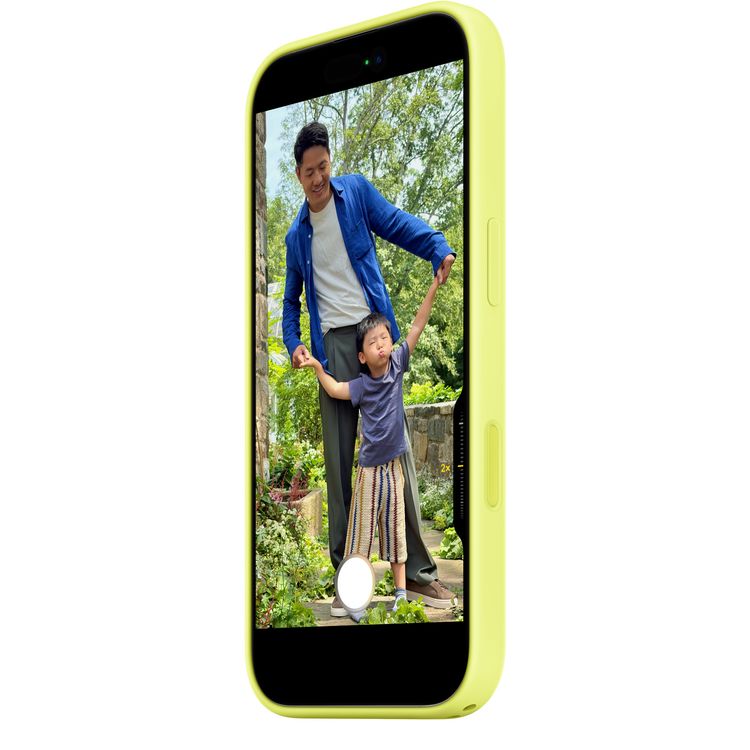 Apple iPhone 17 Silicone Case with MagSafe, Anti-Scratch, Drop Protection, Soft Microfiber Lining, Built-in Powerful Magnets - Neon Yellow