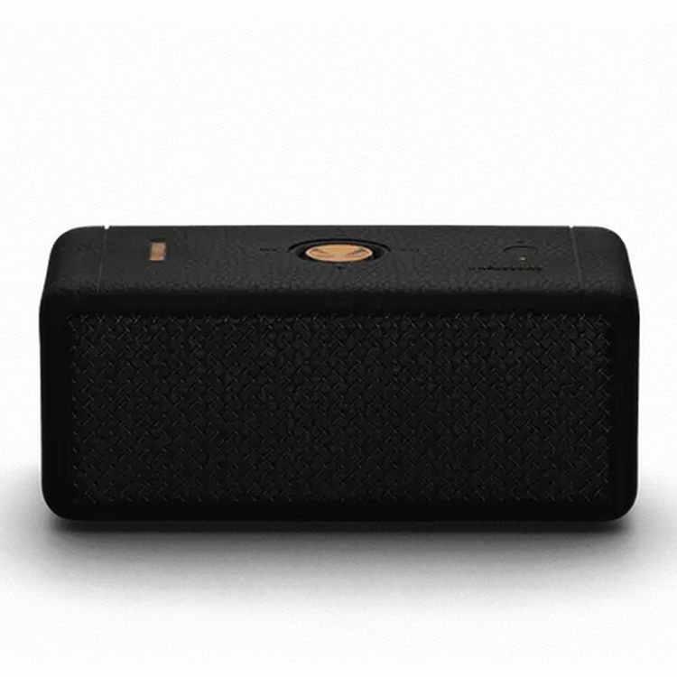 Marshall Emberton II Compact Portable Wireless Speaker, 30 Hours Working Time, Fast Charge (Type-C), Dustproof & Waterproof, 360° Sound, Full Range Drivers - Black / Brass 
