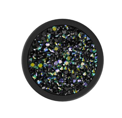 Nuckees Diamond Cluster Stand & Grip w/ Snug-hug Technology Compatible for Smartphones - Reusable & Magnetic Mount Friendly Kickstand - 360° Viewing - 4-way Locking Stand - Black