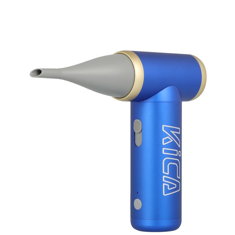 Kica Jet Fan 2 Vacuum Kit, 4 m/s to 20 m/s Adjustable Wind Speed, 101000RPM Brushless Motor, Aviation-Grade Aluminum Shell, Uses for Cleaning, Drying, Inflating & Dusting Hard-to-Reach Areas, Vacuum Accessories Included - Blue