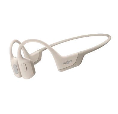 Shokz OpenRun Pro Sport Headphones with 10 Hours Battery Life, Magnetic Charging Cable, Dual Noise-Cancelling Microphones, Secure Fit - Beige