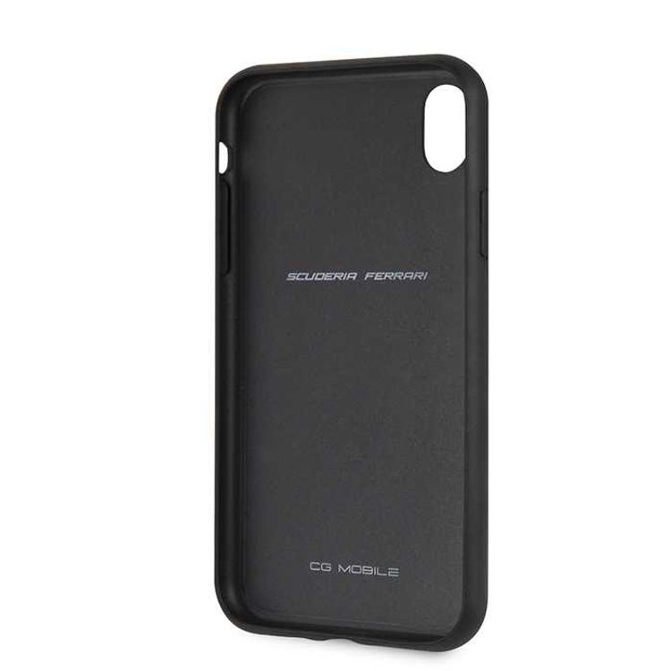 CG Mobile Ferrari Urban Off Track PU Leather Hard Case for iPhone Xr - Red
