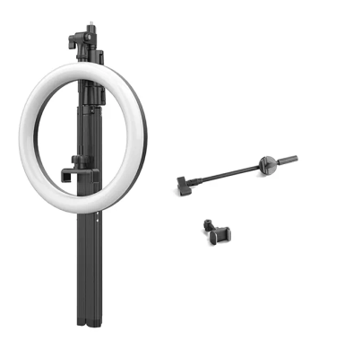 Wonew Selfie Ring Light with Tripod Stand 10  - Black