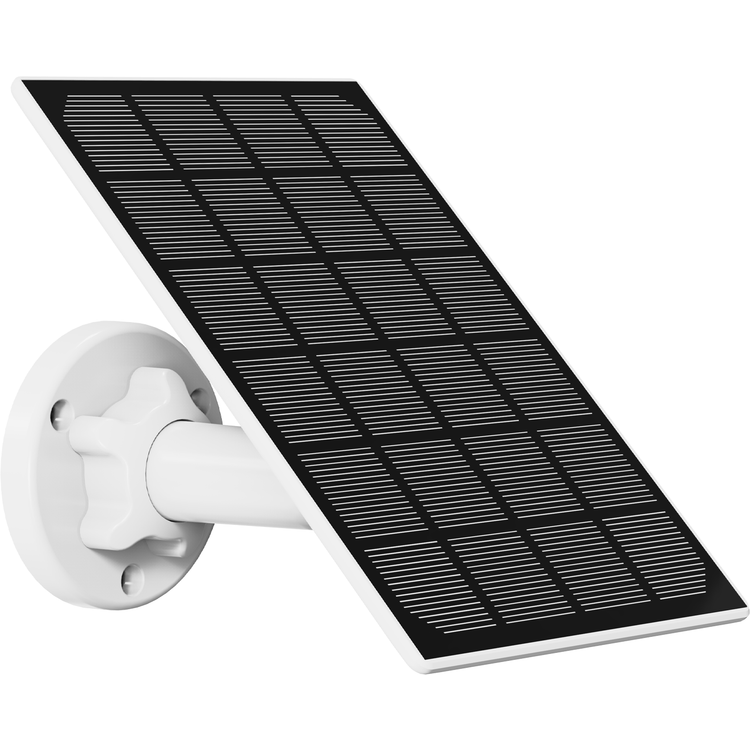 Powerology Wireless Outdoor Camera with Solar Panel - White