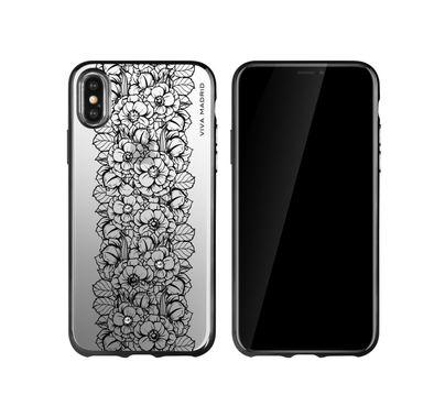 Viva Madrid Flor Back Case Compatible for iPhone X - Elegant Flower Design - Easy Access to All Ports - Anti-Scratch - Shock Absorbent - Drop Protection Slim Back Cover - Ivy