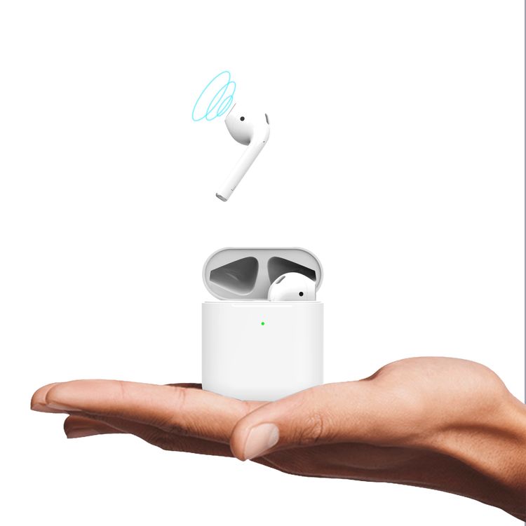 Green Lion True Wireless Bluetooth Earbuds, IPX5 Waterproof, Bluetooth Version 5.2, Built-in Microphone & Charging Case, Pure Sound Bass, Touch Sensor, Comfort Fit, Free Berlin Protective Case - White