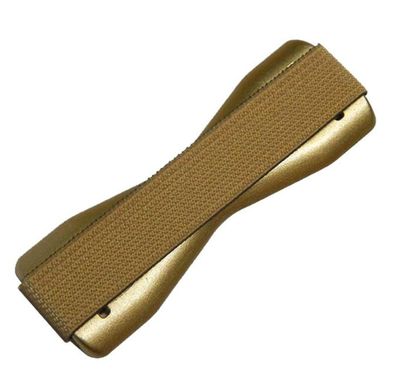  هاندل قبضة الهاتف المحمول بحزام مطاطي | حزام الهاتف المحمول اللاسلكي متوافق مع الشحن - ذهبي الصلب