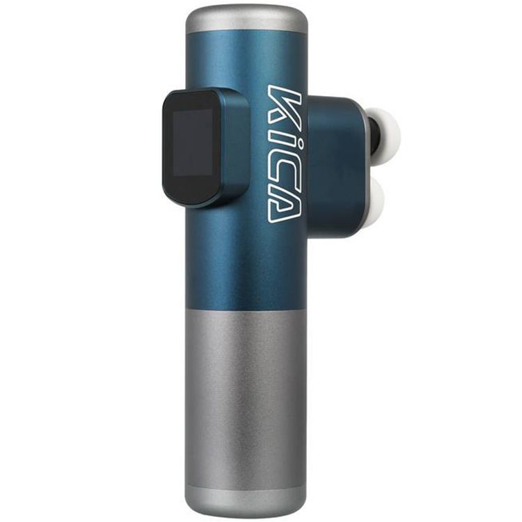 Kica Pro Massage Gun with Dual Head Massage, Up to 20 Hours Working Time, 10 Adjustable Intensity Levels, 10mm Stroke Length, Dual 2600RPM, 3 Massage Modes - Blue
