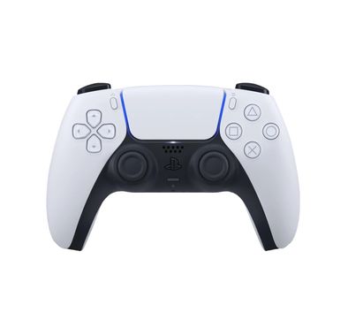Sony PS5 PlayStation Dual Sense Wireless Controller with Built-in Microphone & Speaker, Haptic Feedback, 14 Keys Total, Adaptive Triggers, Motion Sensor - White