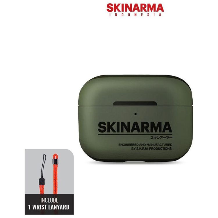 Skinarma Spunk Case for AirPods Pro (2ND Gen) with Wrist Strap, 360º  Impact and Scratch Protection, Wireless Charging - Green 