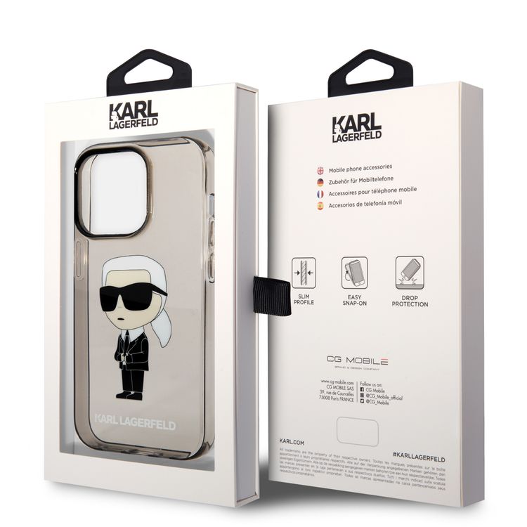 Karl Lagerfeld Hard Case IML NFT Ikonik iPhone 14 Pro Max - Black