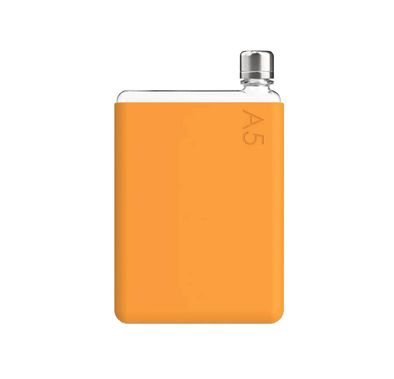 Memobottle A5 Silicone Sleeve with Thermal Insulation, Non-Toxic Material, Drop Protection, Matte Finish, Soft & Stylish - Mandarin