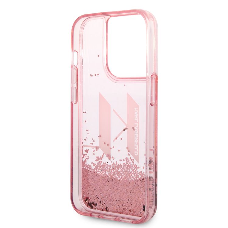 Karl Lagerfeld Liquid Glitter Case Big KL Logo